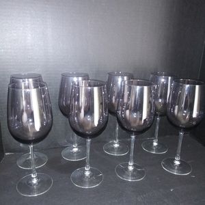 Long stem wine glasses